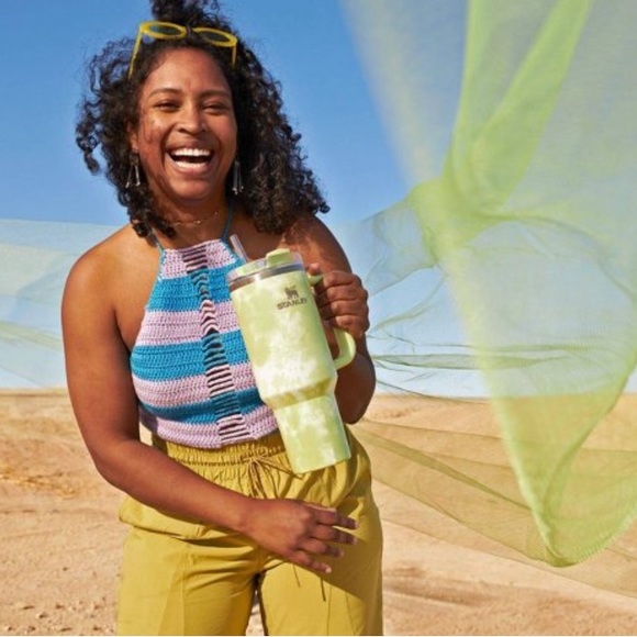 NWT Stanley Quencher H2.0 FlowState Tumbler 40oz (Citron) - Picture 6 of 8